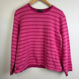Ralph Lauren Pink Striped Crewneck Long Sleeve Lauren Jeans Company